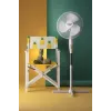 Adler | AD 7305 | Stāvošs ventilators | Balts | Diametrs 40 cm | Ātrumu skaits 3 | Svārstības | 45 W