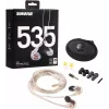 Shure SE535 austiņas, vadu, iekšauss, skatuves/studijas, caurspīdīgas