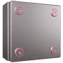 Elektriskais korpuss Rittal 1560.000 nerūsējošais tērauds IP66, 150×80×150 mm