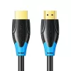HDMI kabelis Vention AACBN 15 m, HDMI Type A to Type A, HDMI 2.0, 18 Gbit/s, ARC, apzeltīti kontakti, melns