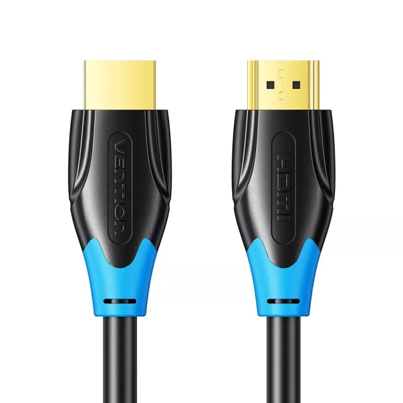 HDMI kabelis Vention AACBN 15 m, HDMI Type A to Type A, HDMI 2.0, 18 Gbit/s, ARC, apzeltīti kontakti, melns