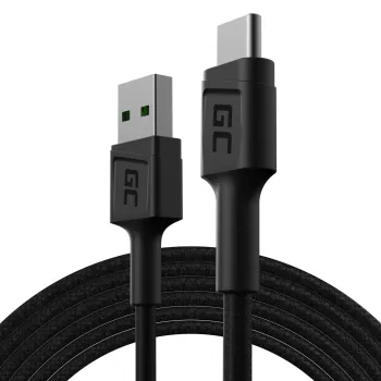 USB kabelis zaļa Cell KABGC19 USB 2.0 2m USB A USB C Melns