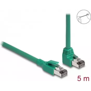 DeLOCK RJ45 tīkla kabelis PROFINET SF/UTP 90° leņķveida 5 m zaļš