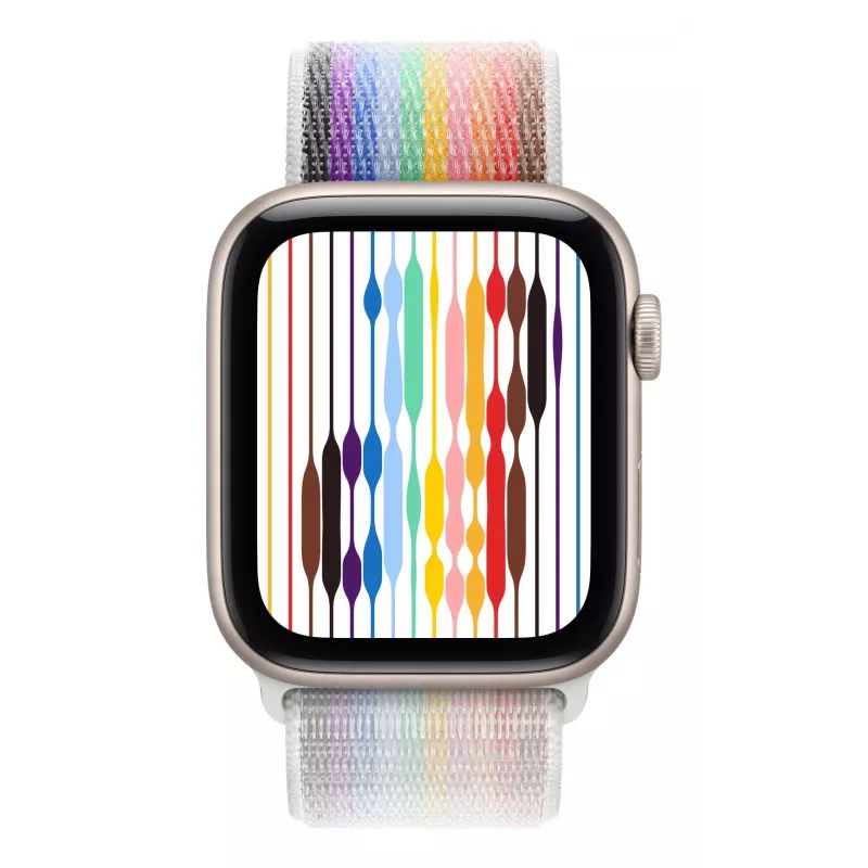 Apple MGXV4ZM/A viedpiederumu siksniņa viedpulkstenim, daudzkrāsains neilons