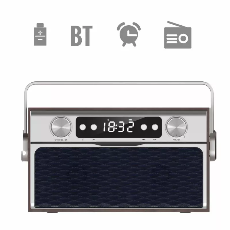 Portatīvais radio MANTA RDI917PRO ar Bluetooth un USB atskaņošanu