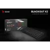 Mehāniskā spēļu tastatūra SAVIO MelnsOUT X2 PEACH — 61 taustiņu 60% QWERTY, RGB LED, hot-swap, USB Type-A/Type-C, noņemams kabelis