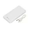 Ārējais akumulators Extralink EPB-078W 10000 mAh Balts, USB-C, 10 W izeja, uzlādē līdz 2 ierīcēm