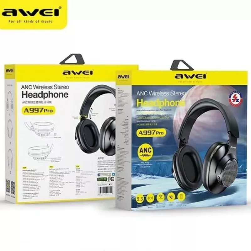 Austiņas Awei A997 Pro ANC Bluetooth On-Ear