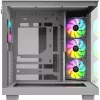 Datora korpuss Thermaltake View 380 XL WS ARGB Snow balta — Midi Tower, ATX atbalsts, ar logu