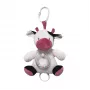 Mūzikas kastīte TULILO Govs modelis, balta-bordo apdare, 18 cm