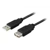 USB pagarinātāja kabelis GOOBAY 93600 — USB A uz USB A, USB 2.0, 3 m, melns