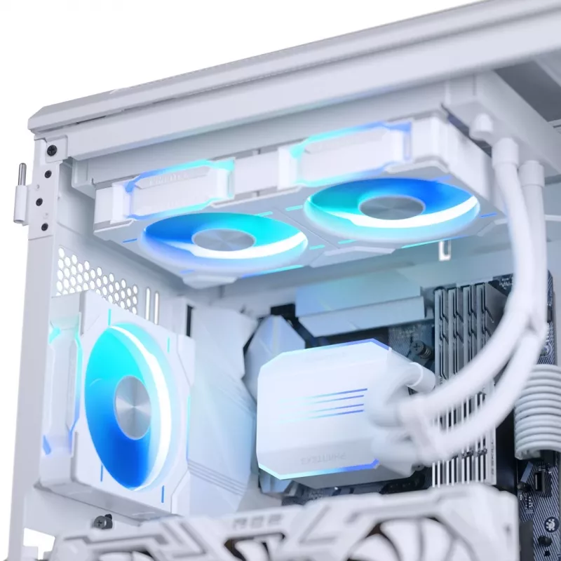 Phanteks Glacier One 240D30 DRGB Processor All-in-one liquid cooler 12 cm balta 1 gab.