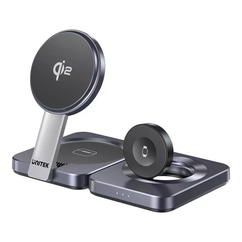 UNITEK P1300AGY01 bezvadu uzlādes uztvērējs mobilajām ierīcēm Austiņas, Mobilais tālrunis/viedtālrunis, Viedpulkstenis USB Type-C