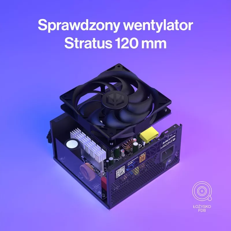 Barošanas bloks ENDORFY Vero L6 750 W, 24-pin ATX, 80 PLUS Bronze, 120 mm ventilators, melns