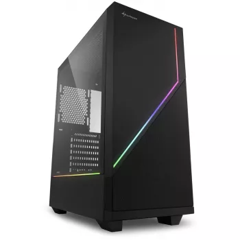 Sharkoon RGB FLOW Midi Tower ATX bez barošanas bloka USB/Audio