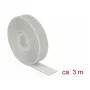 Āķa un cilpas stiprinājumu lente DELOCK 18279 — pelēka, 20 mm × 3 m, 1 gab.
