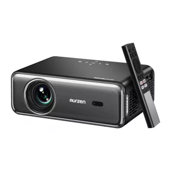 Projektors Aurzen Eazze D1 Pro — kompakts LED projektors mājai/birojam, modelis AU-PJ-AD001P-EUDG0