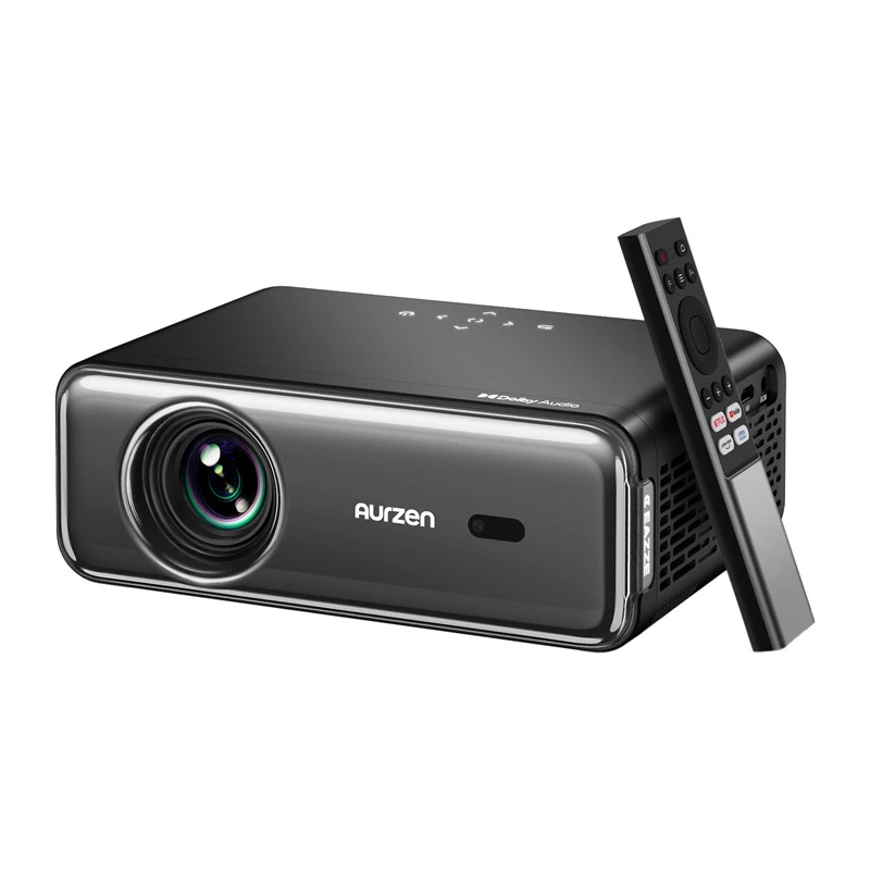 Projektors Aurzen Eazze D1 Pro — kompakts LED projektors mājai/birojam, modelis AU-PJ-AD001P-EUDG0