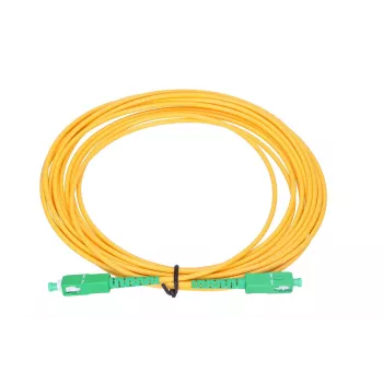 Optiskās šķiedras patch vads Extralink SC/APC–SC/APC vienmoda G.652D 3 mm simplekss, 1 m