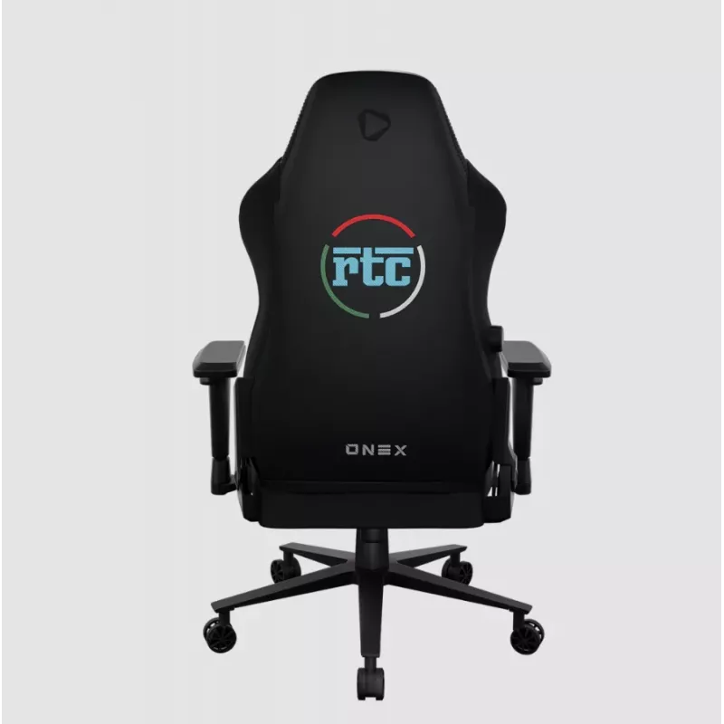 ONEX RTC ErgoGlide Alcantara spēļu krēsls, melns