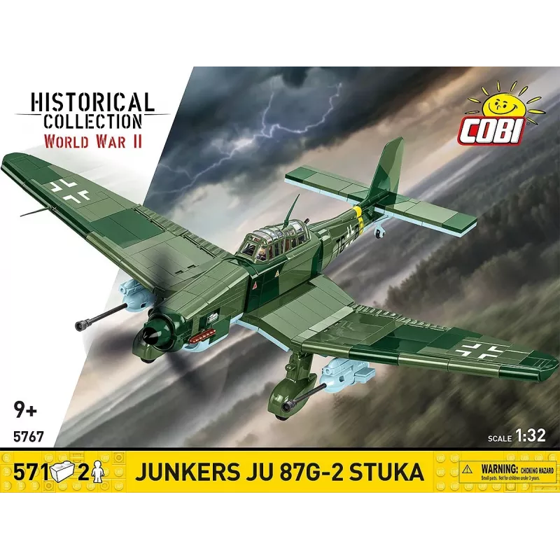 Konstrukciju komplekts Cobi Blocks Junkers JU 87G-2 Stuka 571 gab. modeļa komplekts