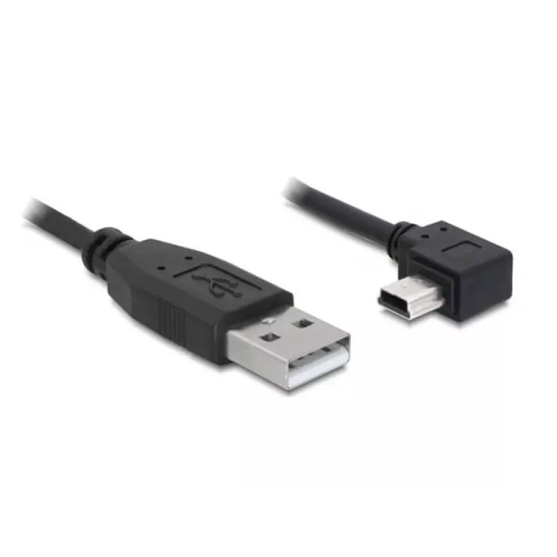 USB kabelis DeLOCK 82684 USB 2.0 5m USB A Mini-USB B melns