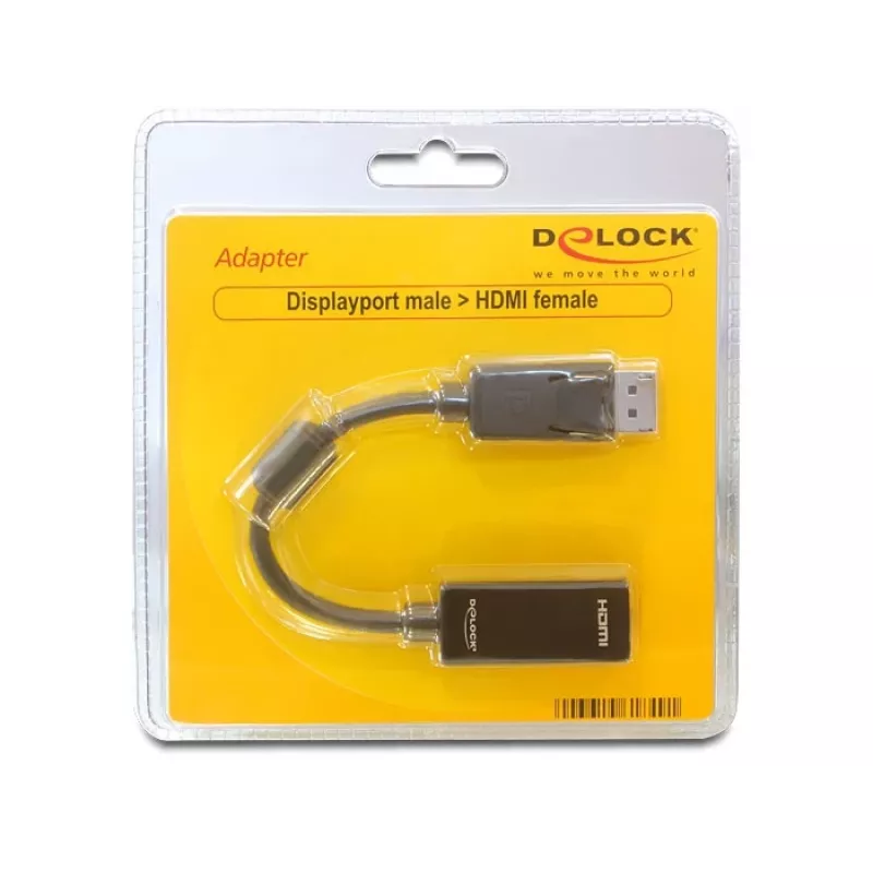 Video kabeļa adapteris DeLOCK 61849 0,125 m DisplayPort uz HDMI