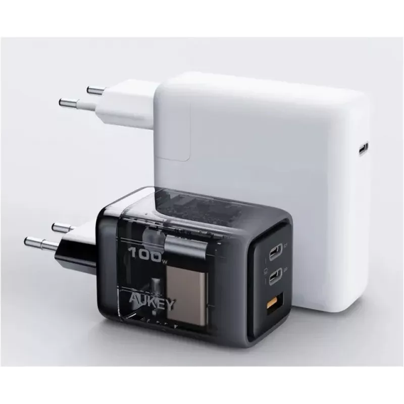 Comet Mix 3 sienas lādētājs PA-C5 3xUSB (2xUSB-C un 1xUSB-A) 100W 5A QC5.0 PD3.0 AFC PPS FCP SCP