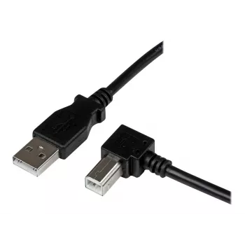 StarTech.com 3m USB 2.0 A uz leņķveida B kabelis - vīr./vīr., 3 m, USB A, USB B, USB 2.0, melns