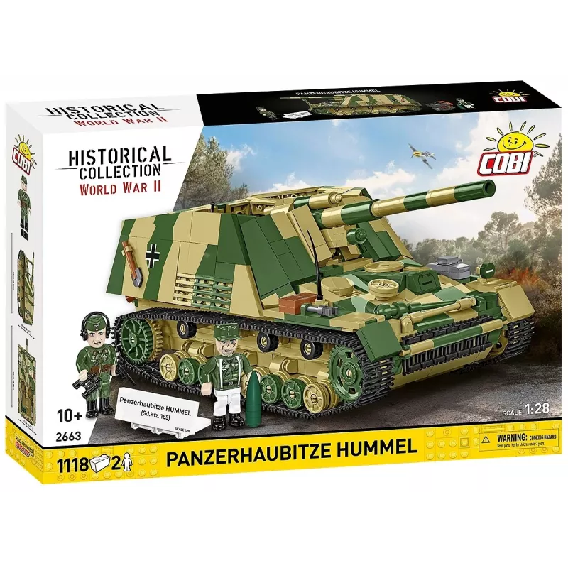 Konstruktora komplekts Cobi Panzehaubitze Hummel 1118 detaļu modelis