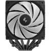 Gaisa dzesētājs DeepCool AG620 BK ARGB V2 — 120 mm divkāršs ventilators, 6 siltuma caurules, LGA 1700/AM4/AM5 atbalsts, melns