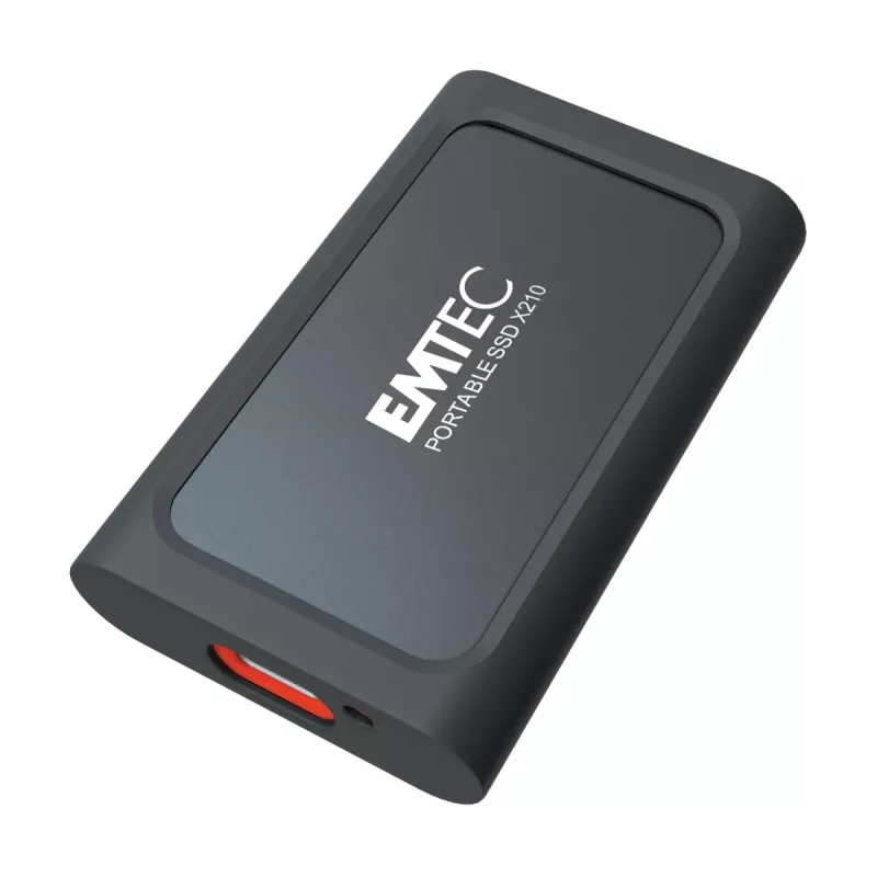Emtec X210 ELITE 2 TB USB Type-C 3.2 Gen 2 (3.1 Gen 2) Melns, Sarkans