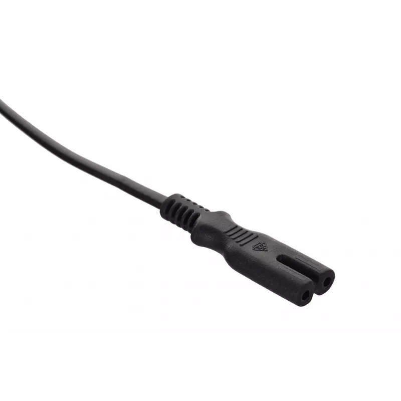 Savio CL-100 strāvas kabelis melns 1,8 m IEC E tips (3,4 mm, 3,1 mm) IEC C7