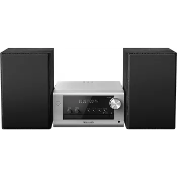 Panasonic SC-PM704 - Mikrosistēma - 80 W (kopējā) - Sudraba (SC-PM704EG-S)