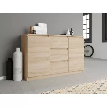 Topeshop KOMODA 2D3S DĄB SONOMA kumode