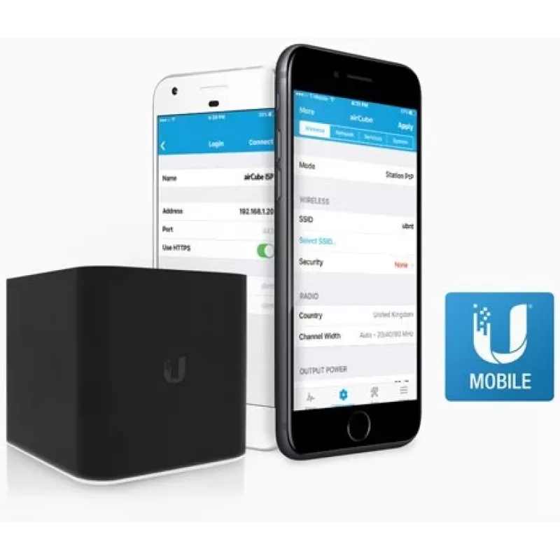 Ubiquiti ACB-ISP WiFi maršrutētājs, airCube, 2,4 GHz, MIMO, 4x RJ45 100 Mb/s