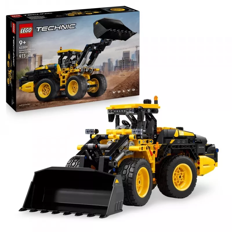 Konstruktors LEGO Technic Volvo L120 elektriskā riteņa iekrāvēja modelis 42209, 973 gab., vecumam no 9 gadiem, 140×110×350 mm