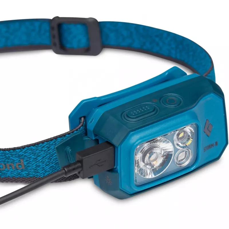 Melns Diamond galvas lukturis Storm 500-R (zils)