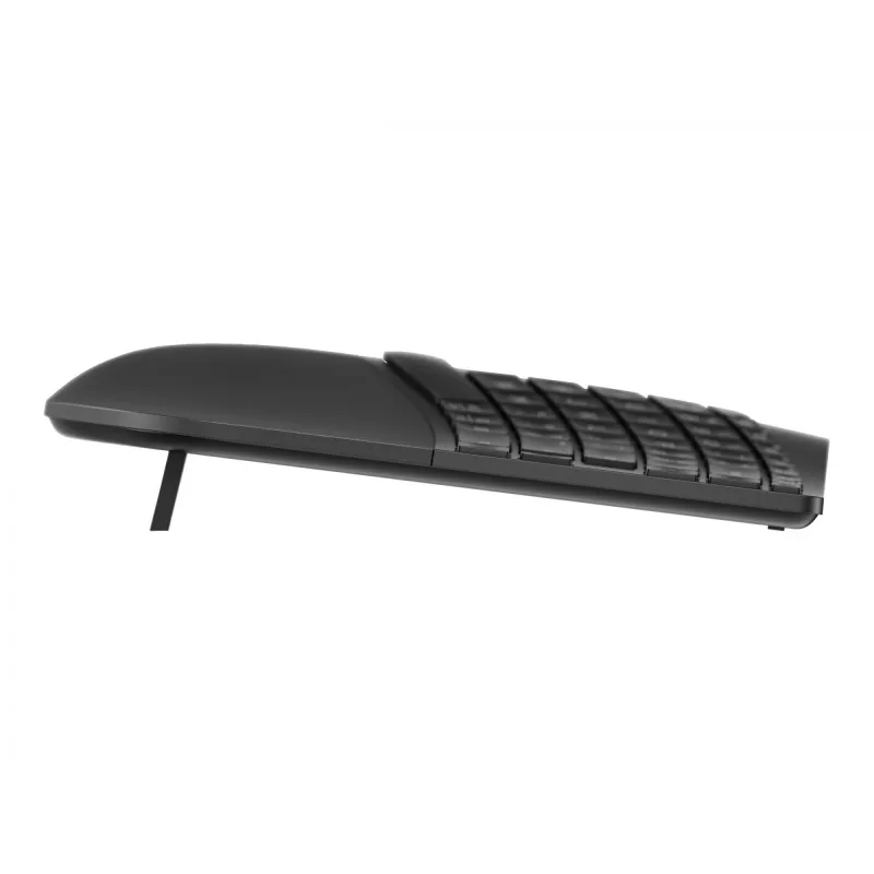 HP 960 ergonomiskā bezvadu tastatūra, pilna izmēra (100%), bezvadu, RF bezvadu + Bluetooth, membrānas, melna
