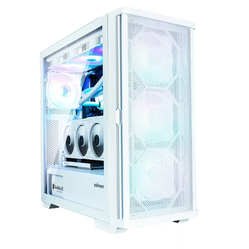 Zalman Z10 DUO ATX ZM-IF120 x4 Balts