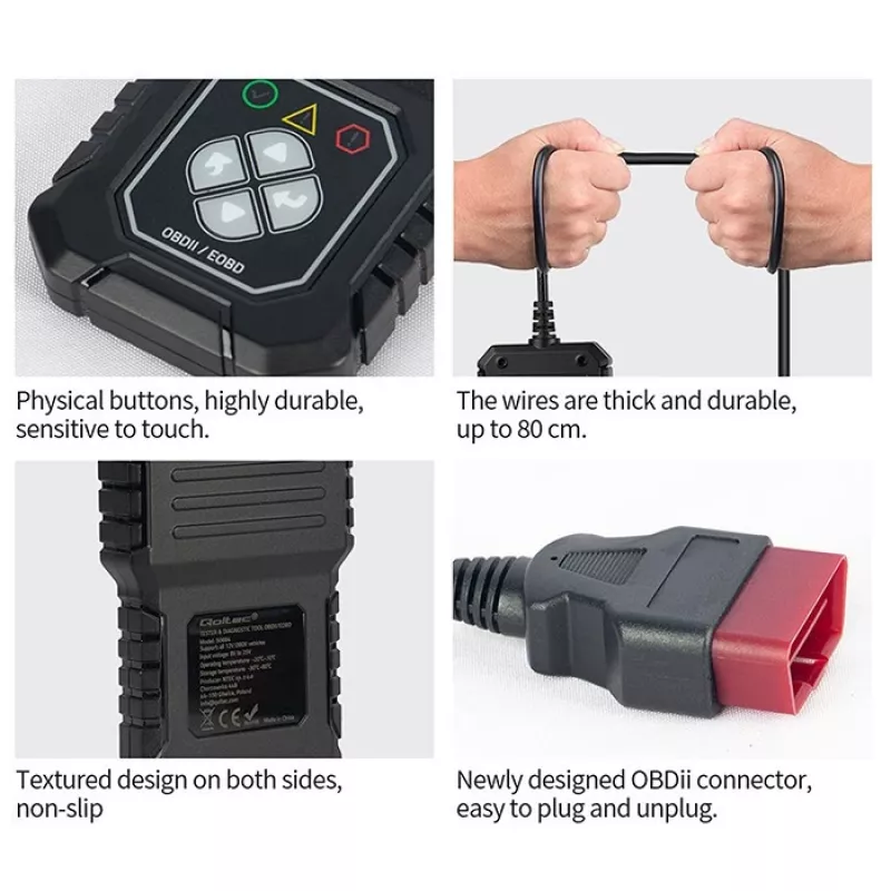 OBDII diagnostikas testeris QOLTEC ProLine (modelis 50684)