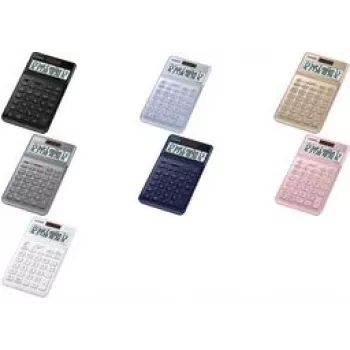 Casio JW-200SC - galda kalkulators - 12 cipari - saules panelis, akumulators - melns (JW-200SC-BK)