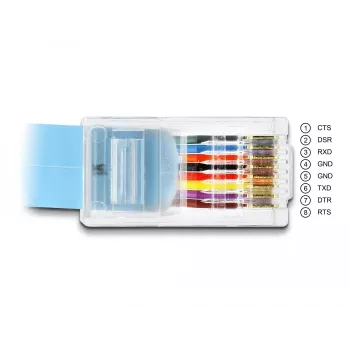 DeLOCK Adapter RS-232 DB9 vīr. uz RJ45 vīr. 1 m