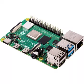 Raspberry Pi 4 Model B - vienas plates dators - Broadcom BCM2711 / 1,5 GHz - RAM 2 GB - 802.11a/b/g/n/ac, Bluetooth 5.0 (RASPBERRY-PI-4-2GB)