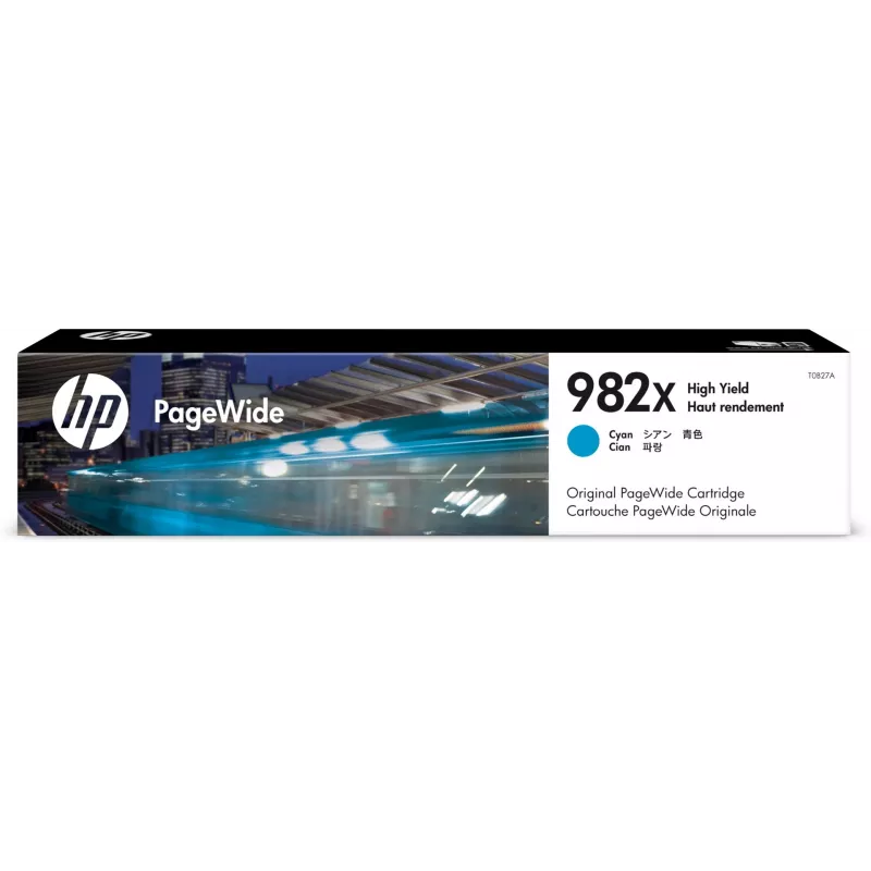 HP 982X High Yield Cyan Original PageWide kasetne, ciāna, 1 gab., 16000 lapas