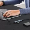 USB centrmezgls QOLTEC 53792, USB-C 3.1 uz 4 portiem (USB 3.0 x1, USB 2.0 x3)
