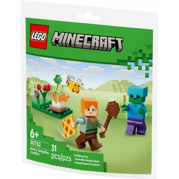Bricks Minecraft 30732 Aleksa konflikts pie ugunskura