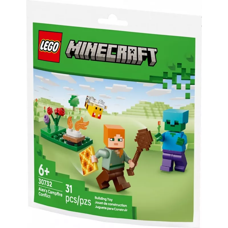 Bricks Minecraft 30732 Aleksa konflikts pie ugunskura