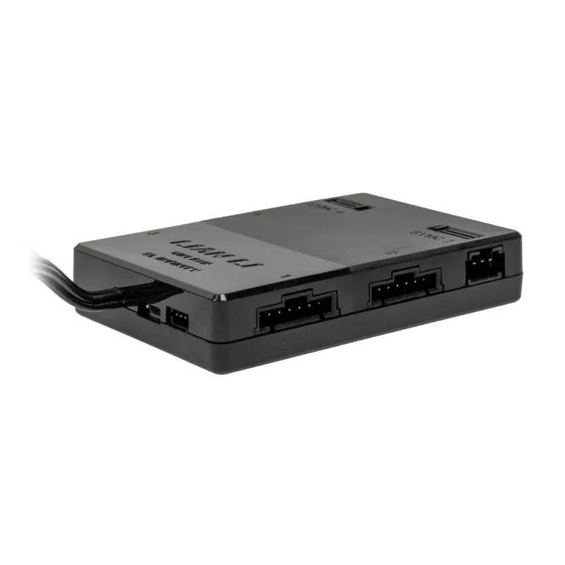 lian li kontrolieris UNI HUB SL-INF 12SLIN-CONT3W balts — RGB ventilatoru un LED sloksņu centrs