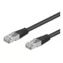 Wentronic Goobay CAT 5e komutācijas kabelis, SF/UTP, melns, 0,25 m - CCA vara maisījums (95211)